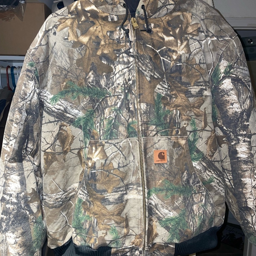 Carhartt Realtree Camo Jacket Men XL J221-977 HELMETS to HARDHATS USA Union Made